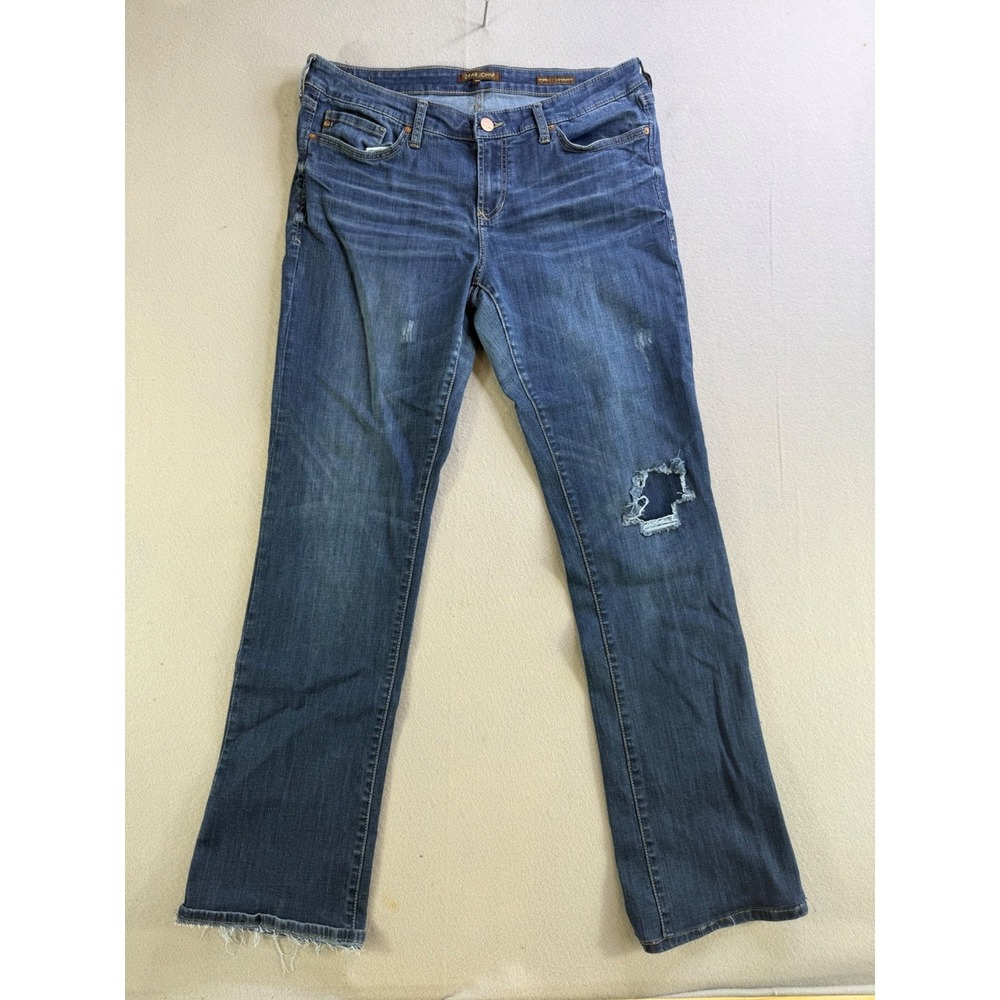 Dear John Skinny Bootcut Jeans 30 Hybrid Distressed Blue Denim Used
